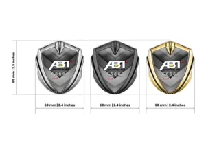 Audi Emblema Metallico Badge Stile Lussuoso Lega Metallica